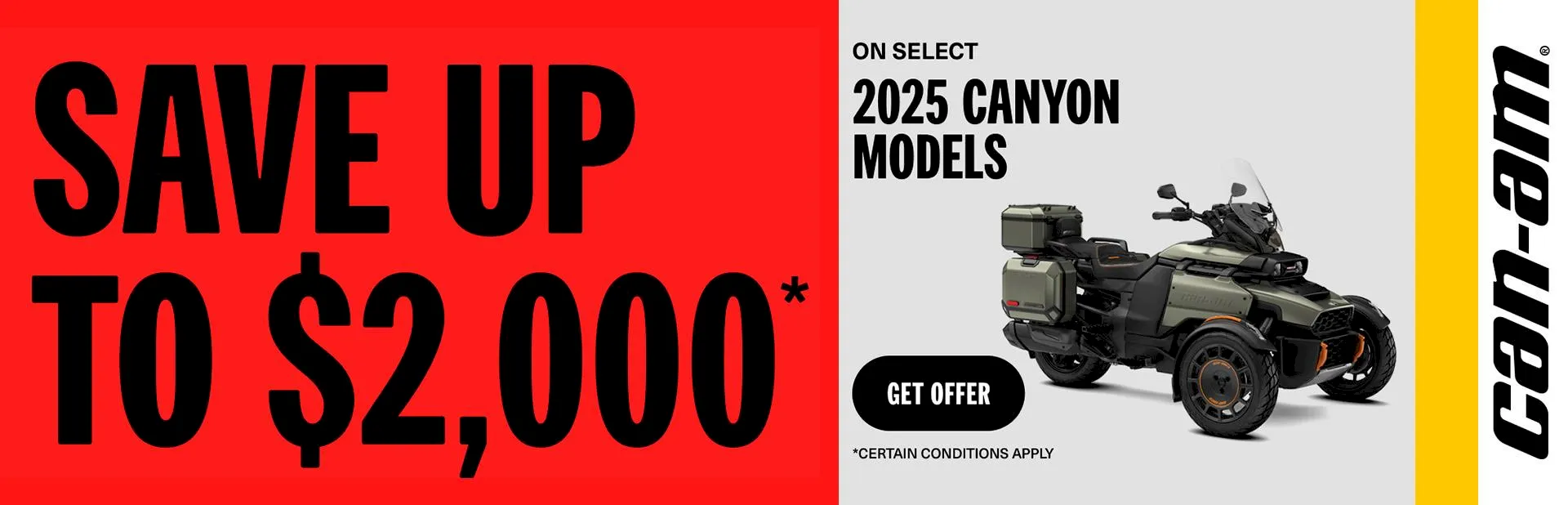 You are currently viewing Save up to $2,000 on 2025 Canyon models