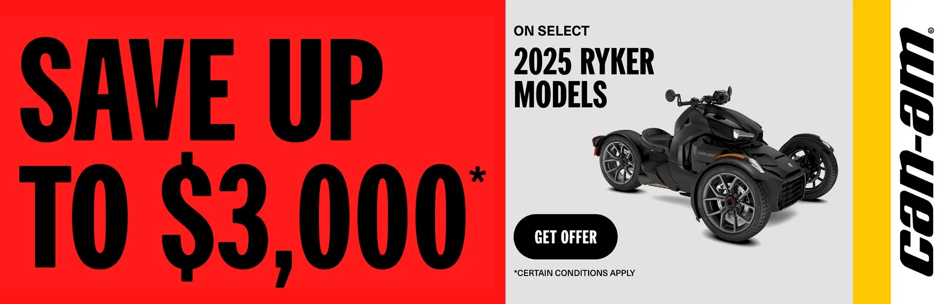 Read more about the article Save up to $3,000 on 2025 Ryker models