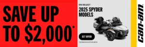 Read more about the article Save up to $2,000 on 2025 Spyder models