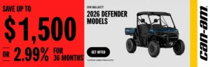 Read more about the article Save up to $1,500 or 2.99% for 36 months on select 2026 Defender models