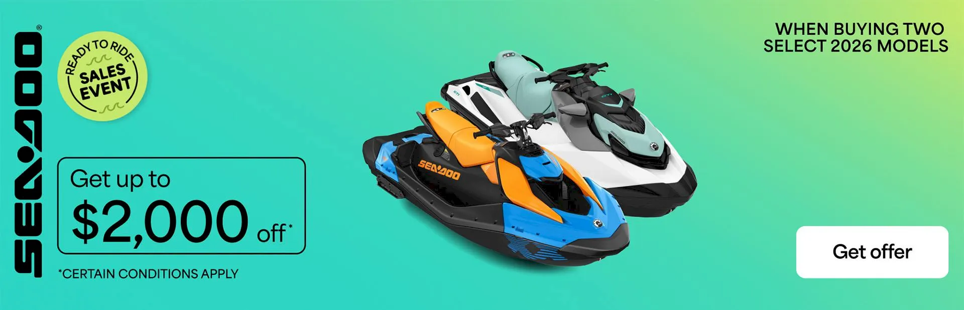 You are currently viewing Get up to $2,000 off when buying two select 2026 PWC models