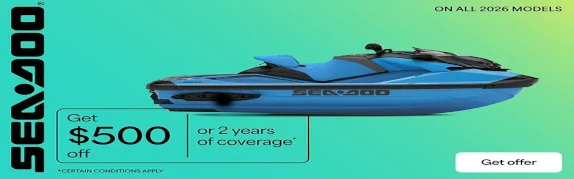 You are currently viewing Sea-Doo – Get $500 off or 2 years of coverage on all 2026 models