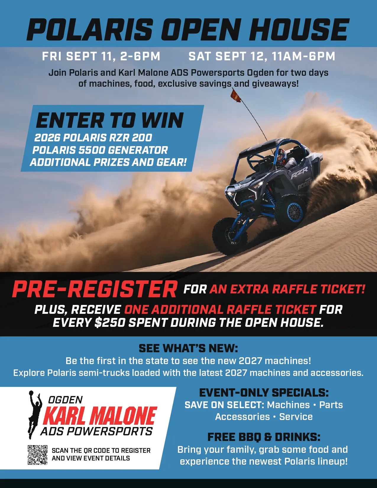 Polaris Open House information banner